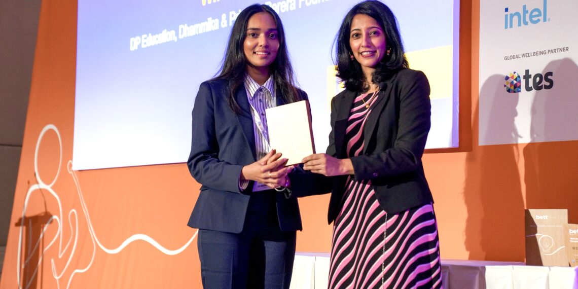 DP Education Receiving the Bett Asia Disruptor Award 2023.